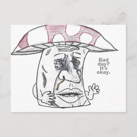 Mushroom Man Therapie Feestdagenkaart (Voorkant)