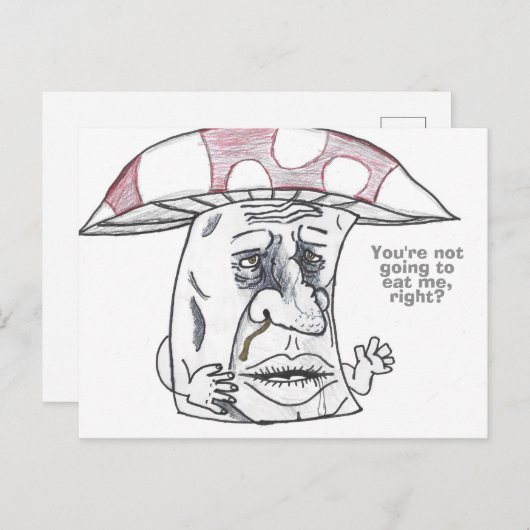 Mushroom Man Therapy Feestdagenkaart (Voorkant / Achterkant)