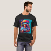 Mushroom Mania Mushroom Man Spelen Een Spel T-shir T-shirt (Voorkant volledig)