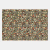 Mushroom Melody Wrapping Paper (3 platte vellen) (Voorkant)