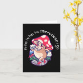 Mushroom Microdosering Geestelijke Gezondheidsbewu Kaart (Gele Bloem)