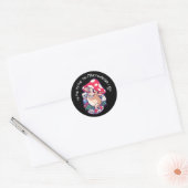 Mushroom Microdosering Geestelijke Gezondheidsbewu Ronde Sticker (Envelop)