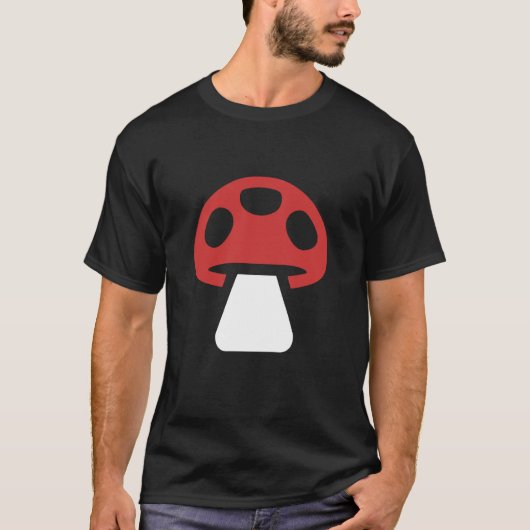 Mushroom Minimalist T-shirt (Voorkant)
