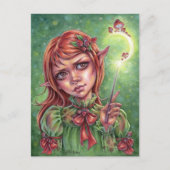 Mushroom Mood Briefkaart Elf Meisje Fantasy (Voorkant)