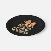 Mushroom Morel Hunting Queen Papieren Bordje (Gekanteld)