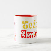 MUSHROOM MUG HANDPAINTED TWEEKLEURIGE KOFFIEMOK (Center)