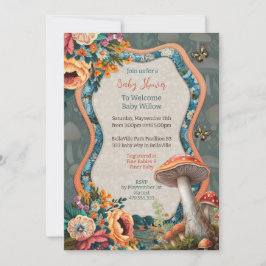 Mushroom Natuur Party Douche Invitation Kaart