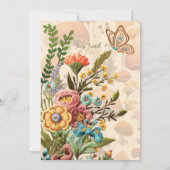 Mushroom Natuur Party Douche Invitation Kaart (Achterkant)