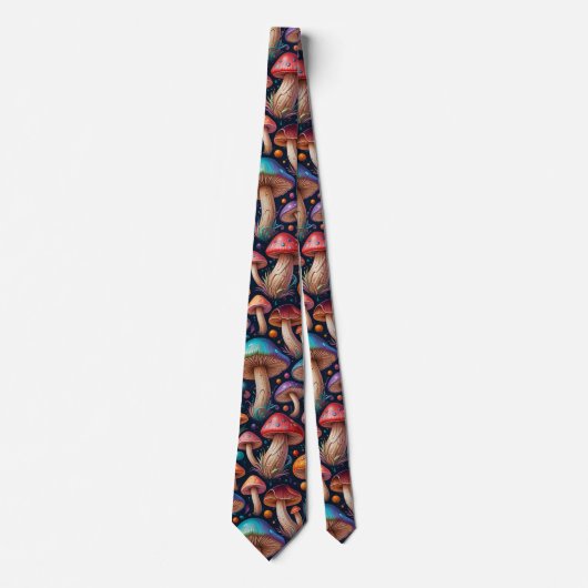 Mushroom Neck Tie Stropdas (Voorkant)