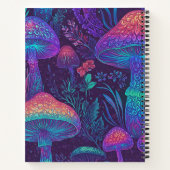 Mushroom Neon Forest Dreamscape Notitieboek (Achterkant)