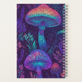 Mushroom Neon Forest Dreamscape Notitieboek (Achterkant)