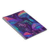 Mushroom Neon Forest Dreamscape Notitieboek (Rechterzijde)