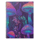 Mushroom Neon Forest Dreamscape Notitieboek (Voorkant)