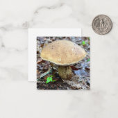 Mushroom Note Kaart Notitiekaartje (Voorkant / Achterkant in situ)