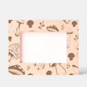 Mushroom Pattern Houten Afbeelding Lijst Gegraveerde Lijstjes (Voorkant)
