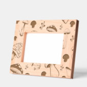 Mushroom Pattern Houten Afbeelding Lijst Gegraveerde Lijstjes (Links)