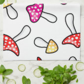 Mushroom pattern theedoek (Gevouwen)