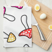 Mushroom pattern theedoek (Quarter Fold)