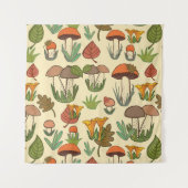 Mushroom pattern.  wandkleed (Voorkant)