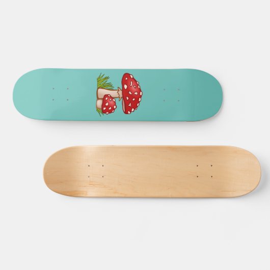 MUSHROOM POLKA DOT GIRLS SKATEBOARD DECK (Horizontaal)
