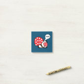 Mushroom Red Mushroom Gezegde Hallo Post-it® Notes (Op bureau)