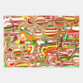 Mushroom Retro Nostalgische Abstracte Popart Inpakpapier Vel (Voorkant 2)