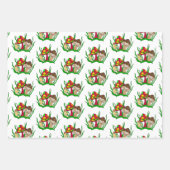 Mushroom Retro Nostalgische Abstracte Popart Inpakpapier Vel (Voorkant)