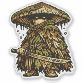 Mushroom Ronin — Geest van het Oude Woud Sticker