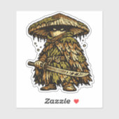 Mushroom Ronin — Geest van het Oude Woud Sticker (Vel)