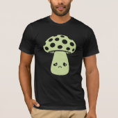 Mushroom Sad Unhappy Face Kawaii Disappointed Mela T-shirt (Voorkant)