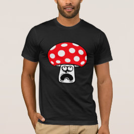 Mushroom Shocked Surprised Face Funny Scream T-shirt