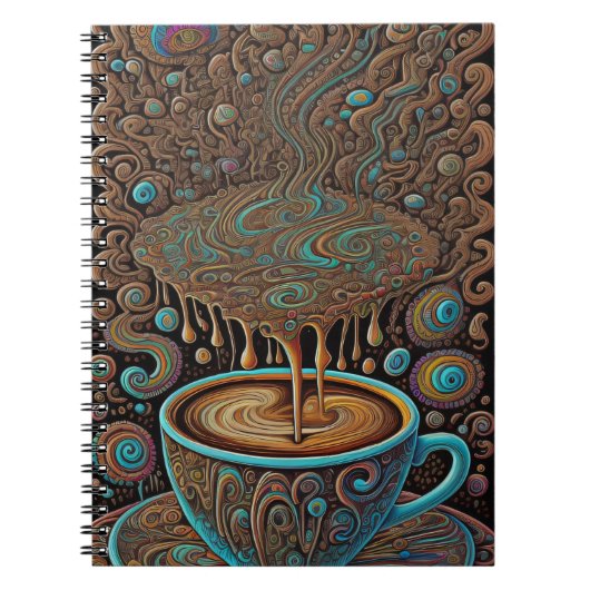 Mushroom Sporen Koffie Psychedelic Smelting Drip Notitieboek (Voorkant)