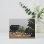 Mushroom State Park Kanopolis Lake POST CARD Briefkaart (Staand voorkant)