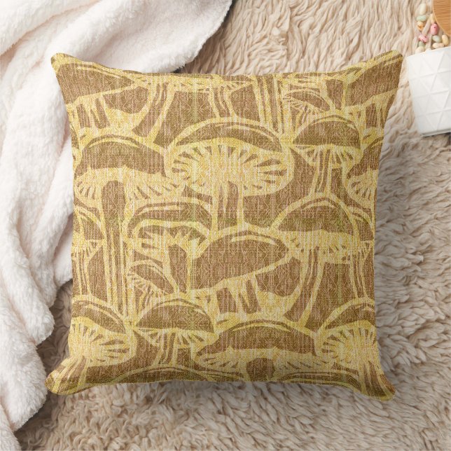 Mushroom story pattern throw pillow kussen (Deken)