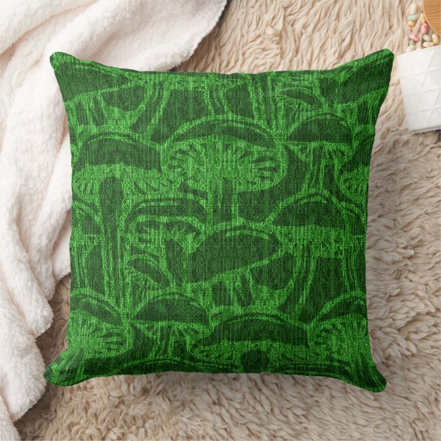 Mushroom story pattern throw pillow kussen (Deken)