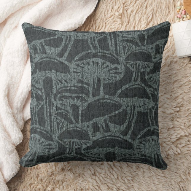 Mushroom story pattern throw pillow kussen (Deken)