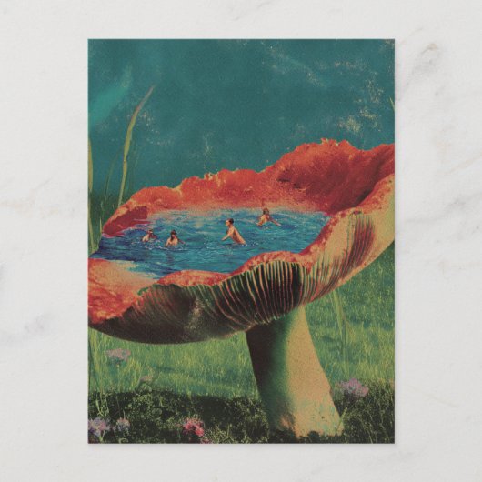 Mushroom Swimming Pool Briefkaart (Voorkant)