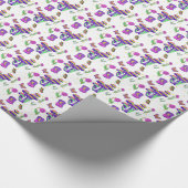 Mushroom Tarot Vibrant Psychedelic Esoteric Cadeaupapier (Hoek)