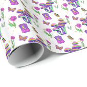 Mushroom Tarot Vibrant Psychedelic Esoteric Cadeaupapier (Rol Hoek)