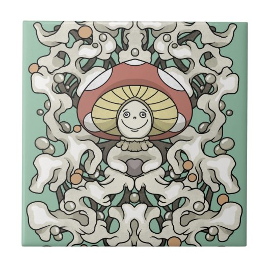 Mushroom Tegeltje (Voorkant)