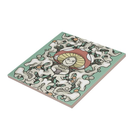 Mushroom Tegeltje (Zijkant)