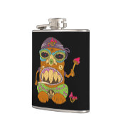 Mushroom Tiki Chef, Grappige Zwarte Heupfles (Links)