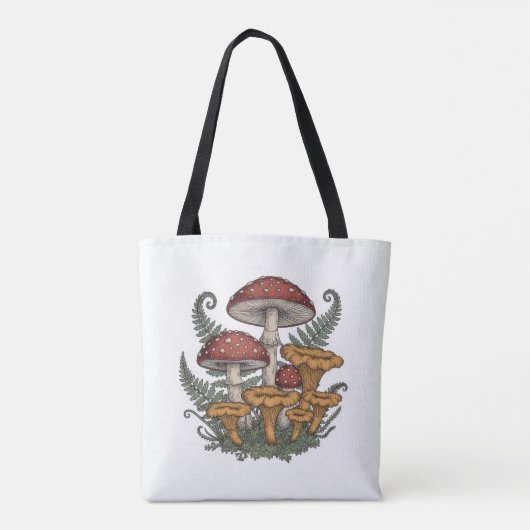 Mushroom Tote Bag (Achterkant)