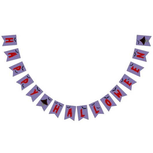 Mushroom Vampire Halloween Bunting Banner (Alle)