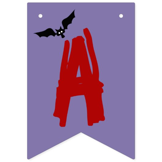 Mushroom Vampire Halloween Bunting Banner (Tweede vlag)