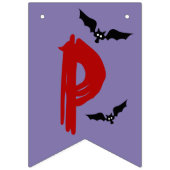 Mushroom Vampire Halloween Bunting Banner (Derde vlag)