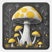 Mushroom Vierkante Sticker (Voorkant)