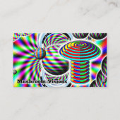 Mushroom Visions (verander de woorden) Visitekaartje (Voorkant)