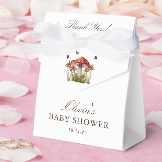 Mushroom vlinder thema Baby shower dank u Bedankdoosjes (Huwelijk)