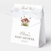 Mushroom vlinder thema Baby shower dank u Bedankdoosjes (Voorkant Zijde)